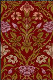 Шипы и розы бордо ткань 5633 (175) - 1